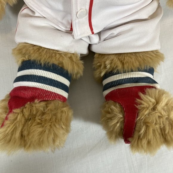 Build A Bear Boston Red Sox Uniform Jersey Pants Socks Hat 17 Inches Teddy Gift - Picture 6 of 11